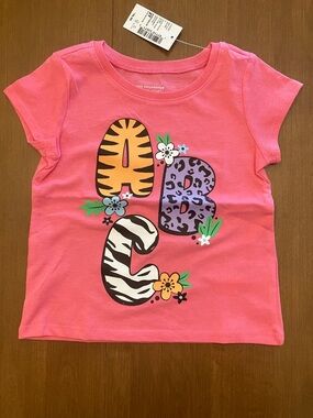 2T Pink Kids' ABC Graphic Tee